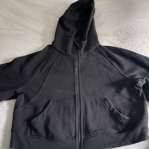 Lululemon black scuba full zip hoodie - like new